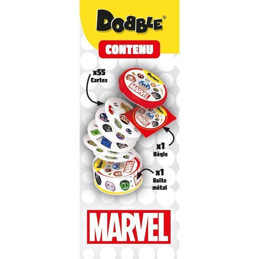 Gioco di società - ASMODEE - Dobble: Marvel Emoji (Eco Sleeve) - 6 anni - All'aperto - Misto