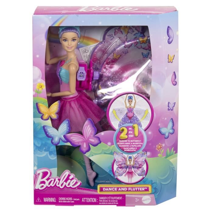 Barbie-Da Ballerina a Farfalla-Bambola trasformazione 2 in 1 HXJ10