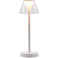 Lampada da tavolo senza fili - LUMISKY - BEVERLY WHITE - H34 cm - LED bianco caldo