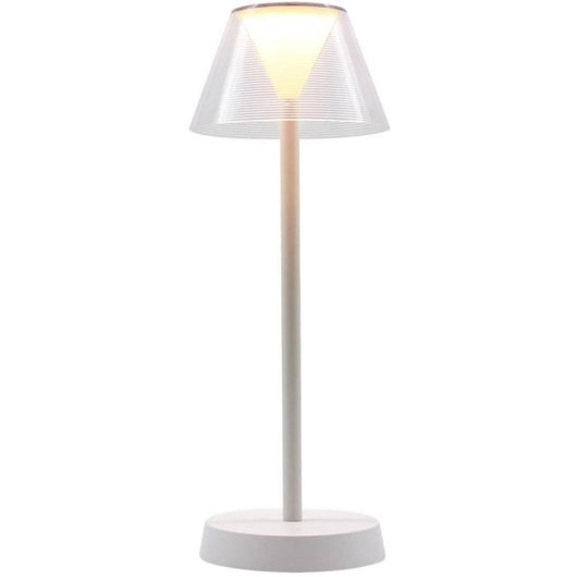 Lampada da tavolo senza fili - LUMISKY - BEVERLY WHITE - H34 cm - LED bianco caldo