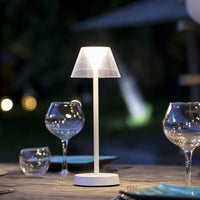 Lampada da tavolo senza fili - LUMISKY - BEVERLY WHITE - H34 cm - LED bianco caldo