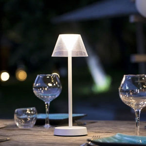 Lampada da tavolo senza fili - LUMISKY - BEVERLY WHITE - H34 cm - LED bianco caldo
