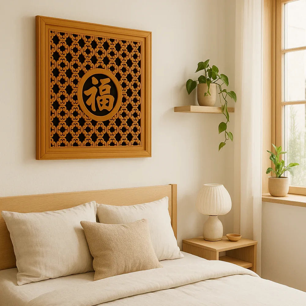 Pannello decorativo da parete xingfu 50x50 cm design moderno | Duzzle
