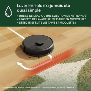 Robot aspirapolvere - IROBOT - Roomba 105 Combo - 2h - 7000 Pa - 400 ml - Nero