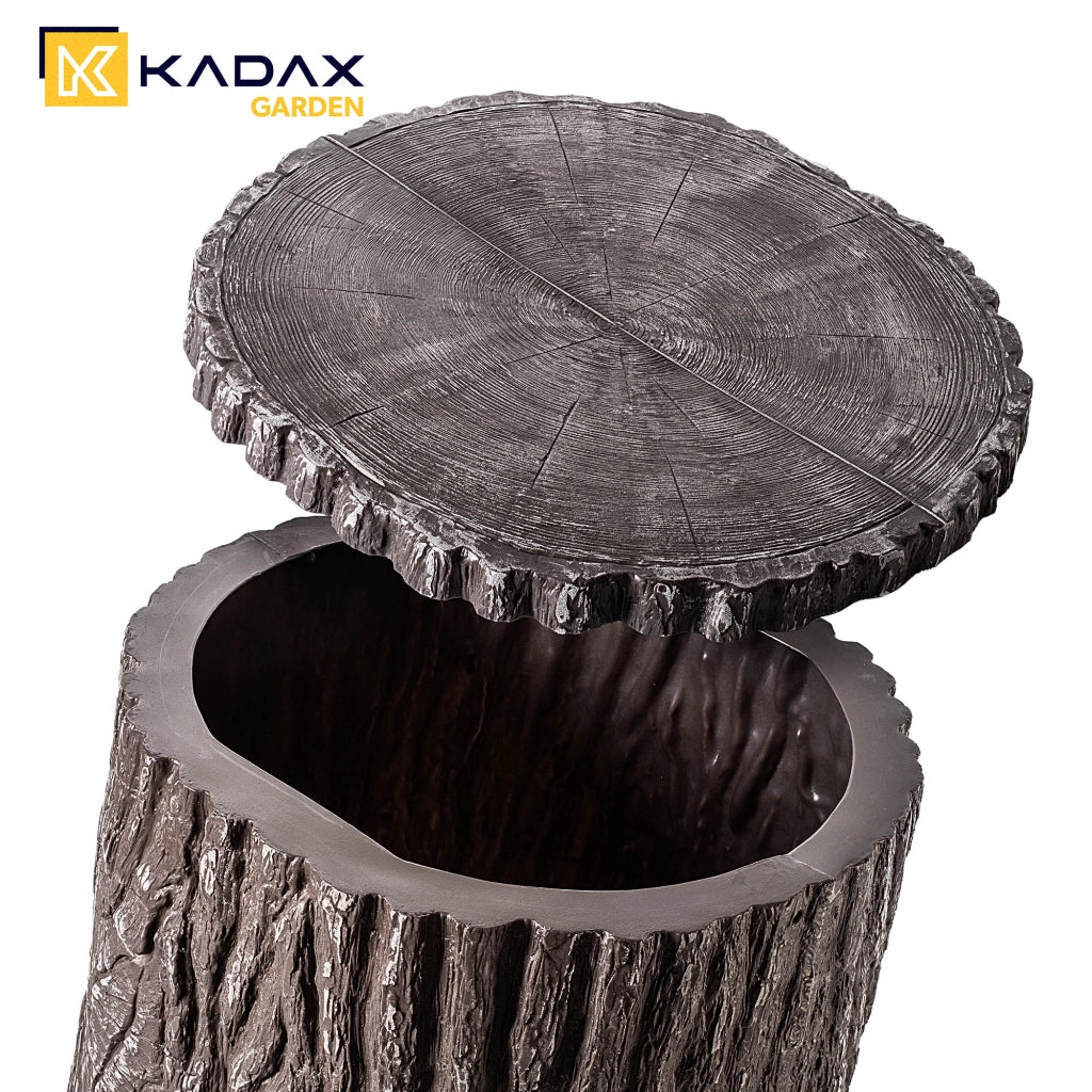 Serbatoio per acqua piovana KADAX da 475 litri, contenitore per acqua a forma di barile, kit di collegamento al rubinetto