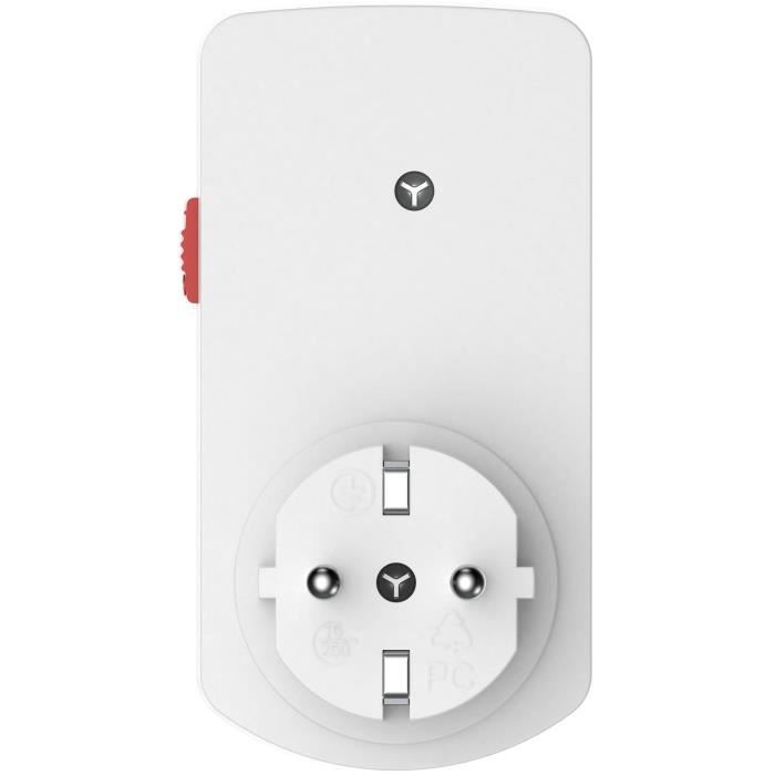 Mini programmatore meccanico giornaliero - GAO - 3680 W - 48 programmi - Bianco