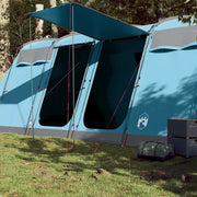 Tenda Familiare a Tunnel per 8 Persone-Tenda da campeggio Blu Impermeabile 497760