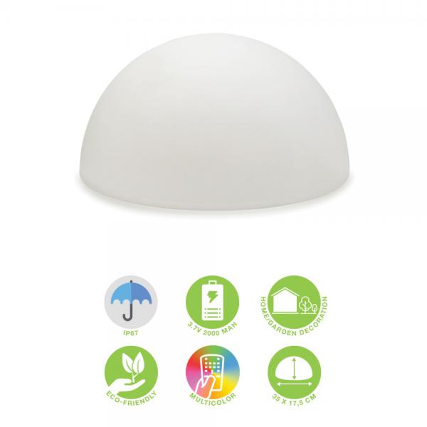 Lampada LED Multicolore a Mezza Sfera