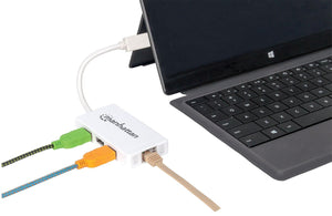 Hub 3 porte USB 3.0 con Adattatore Ethernet Gigabit