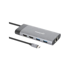 Docking Station USB-C PD Doppio Monitor 8K Multiporta 10 in 1