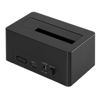 Docking Station USB3.1 Gen2 per HDD/SSD SATA da 2.5''/3.5'' Nero