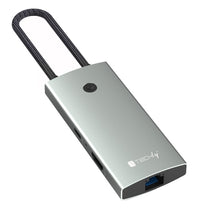 Docking Station Multifunzione Hub USB-C 6 in 1 con interruttore