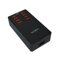 Caricatore da Tavolo a 8 porte USB 44W Nero