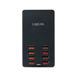 Caricatore da Tavolo a 8 porte USB 44W Nero
