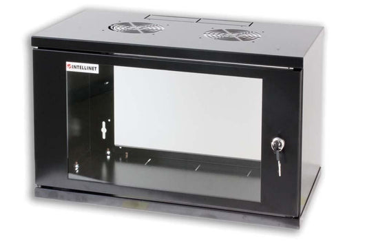 Armadio Rack 19'' a muro 10 unità prof. 400 Nero Assemblato