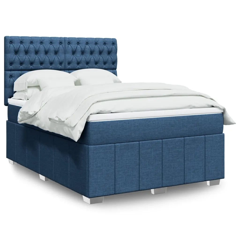 Giroletto a Molle con Materasso Blu 140x200 cm in Tessuto 3294004