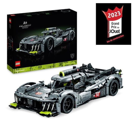 LEGO Technic 42156 Peugeot 9x8 24H Le Mans Hypercar ibrido, modello di auto da corsa