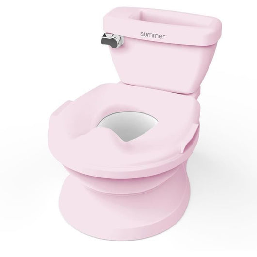 INGENUITY Mini WC per bambine con riduttore per WC per bambini incluso, scarico musicale