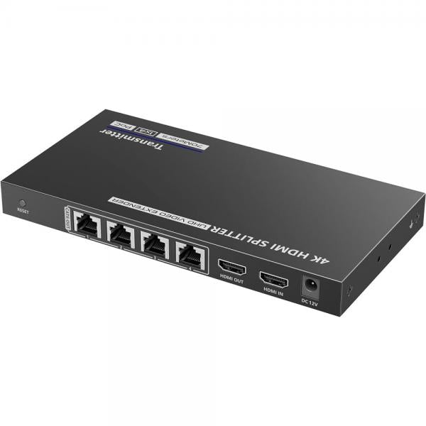 Extender Splitter HDMI 4 vie su Cavo di Rete 70 metri PoC