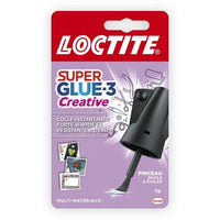 Colle cianoacriliche - LOCTITE - SUPERGLUE-3P - Pennello creativo - Flacone da 5 g
