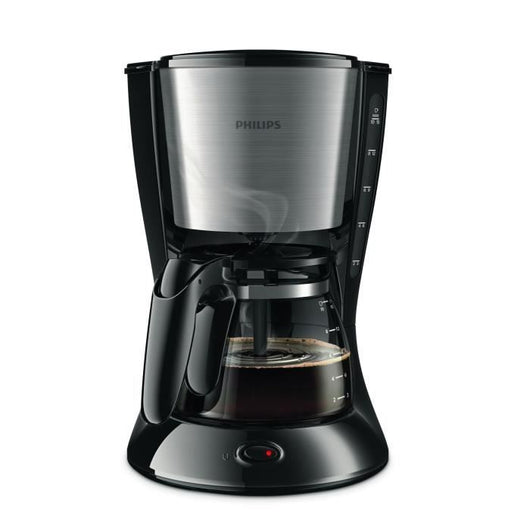 Caffettiera a filtro PHILIPS Daily HD7462 / 20 - Nera e acciaio inox