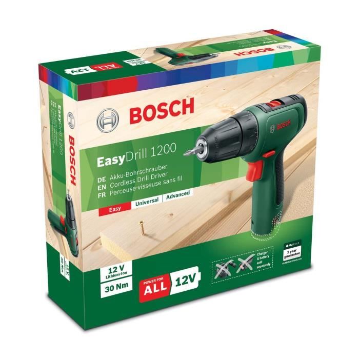 Trapano avvitatore a batteria BOSCH - Solo utensile EasyDrill 1200