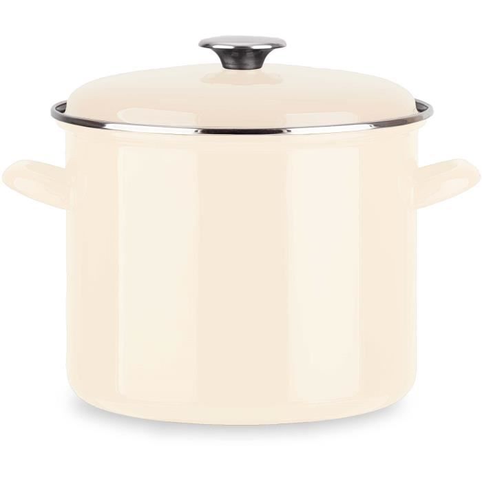 Ristorazione - BAUMALU - Tutte le fonti di calore compresa l'induzione - Smalto 26 x 20 cm - Colore avorio