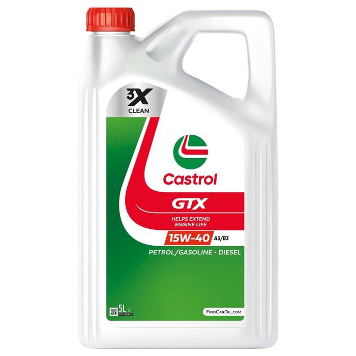 Olio motore - CASTROL - GTX 15W-40 A3/B3 - 5L