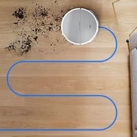 MEDION E35 - Robot Aspirapolvere - Potenza di aspirazione 2000Pa - Navigazione giroscopica - 2 spazzole laterali e Sensore a muro