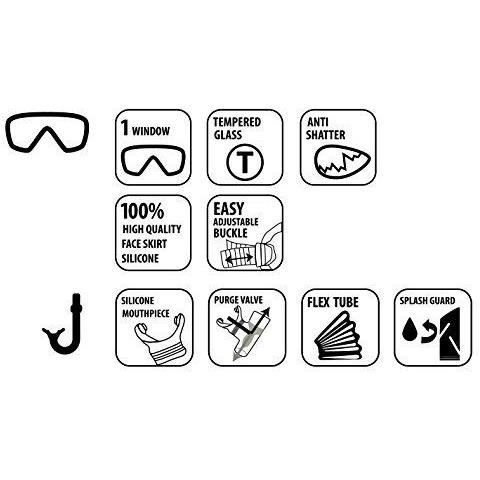 Set da immersione - SCHILDKRT - BARBADOS - Junior