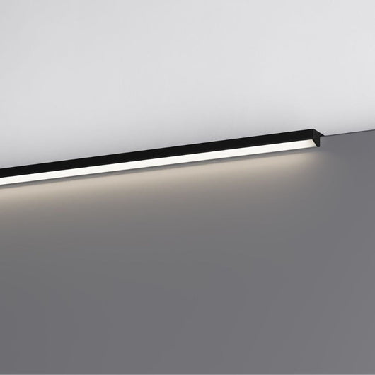 Profilo illuminazione LED Walk bagno 600 mm nero opaco