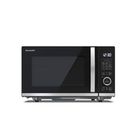 SHARP YC-QG204AE-B - FORNO A MICROONDE 20L - FLATBED - 800W - CONTROLLO DIGITALE - 11 LIVELLI DI POTENZA - BLACK/SILVER