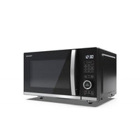 SHARP YC-QG204AE-B - FORNO A MICROONDE 20L - FLATBED - 800W - CONTROLLO DIGITALE - 11 LIVELLI DI POTENZA - BLACK/SILVER