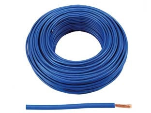 CAVO ELETTRICO UNIPOLARE ANTIFIAMMA BLU FS17- - 1x mmq.6 colore blu - 100 mt