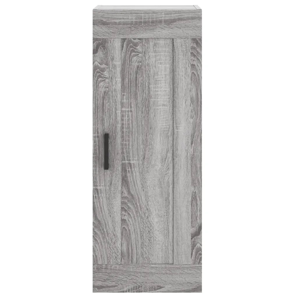 vidaXL Mobile a Parete Grigio Sonoma 34,5x34x90 cm Legno Multistrato