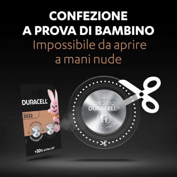 DURACELL CR2032 BLISTER 2 BATTERIE - master carton da 10 blister