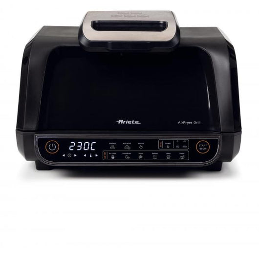 ARIETE AIR FRYER GRILL 2IN1 (4635/00) - FRIGGITRICE AD ARIA + GRIGLIA / BISTECCHIERA - 8L - TOUCH CONTROL - 8 PROGRAMMI COTTURA - 1700W