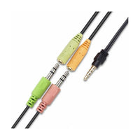 VULTECH HS-01 REV. 2.2 - CUFFIE CON MICROFONO E CON DOPPIO JACK 3,5MM E ADATTATORE