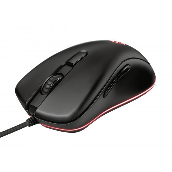 TRUST GXT 930 JACX (23575) - MOUSE GAMING WIRELESS 6400 DPI CON 6 PULSANTI CUSTOM E LED RGB