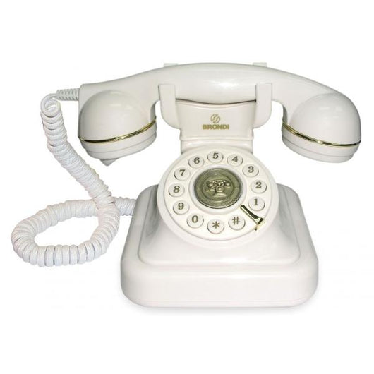 BRONDI VINTAGE 20 (BIANCO) - TELEFONO CORDED - DESIGN RETRO