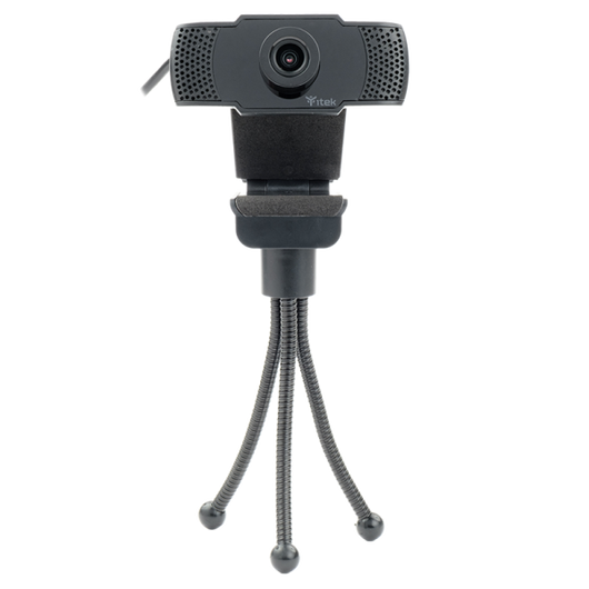 Webcam con Microfono W300 - Full HD- 30FPS- USB- treppiede