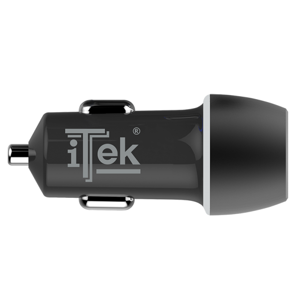 Caricabatteria per auto da 42W- 6A(2x3A) con 2 porte: PD+QC3.0- Smart IC