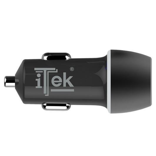 Caricabatteria per auto da 42W- 6A(2x3A) con 2 porte: PD+QC3.0- Smart IC