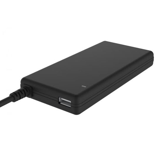 Alimentatore Universale Slim per Notebook 90W con 12 connettori- porta USB 5V1A- 100/240VAC- 9.5/24VDC (Gomma soft-touch)