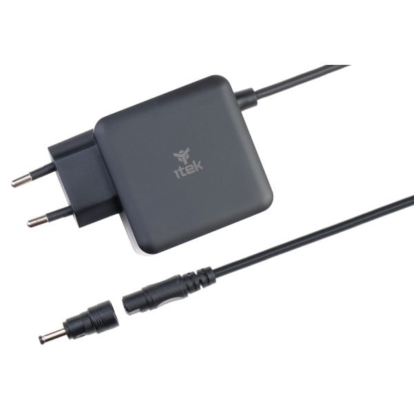 Alimentatore Universale per Notebook - 65W- Tecnologia GaN- Super Slim- 8 connettori