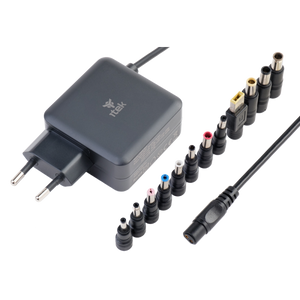 Alimentatore Universale per Notebook - 65W- Tecnologia GaN- Super Slim- 8 connettori