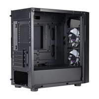 "Case CMP 320- USB3.2+USB2.0-2x2.5""/3.5""HDD 2x2.5""SSD-2x120mm ARGB Front Fans-Rad. Supp.-NO PSU"