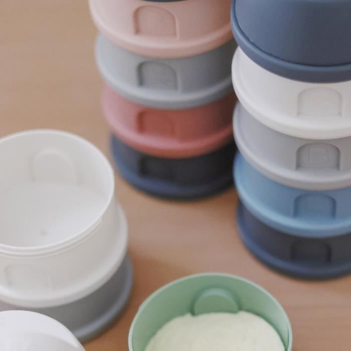 Beaba, Box dosser, 4 compartimenti, grigio minerale / blu