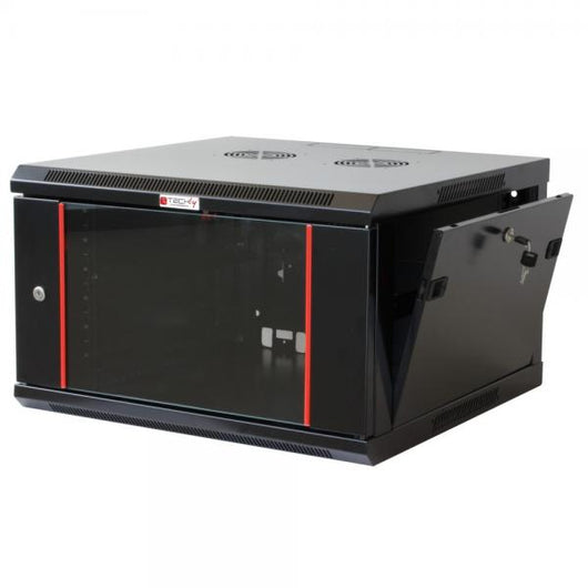 Armadio Rack 19'' a muro 9 unità sezione unica prof. 450mm Nero