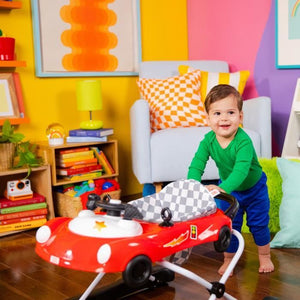 BRIGHT STARTS Camminatore 3 in 1, macchinina, 3 modalità di gioco in evoluzione, rosso